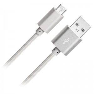 Micro Nylon flätad usb kabel
